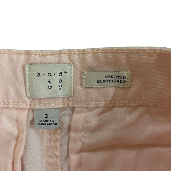 A New Day light pink shorts size 2 stretch Elastizado - Picture 2 of 6